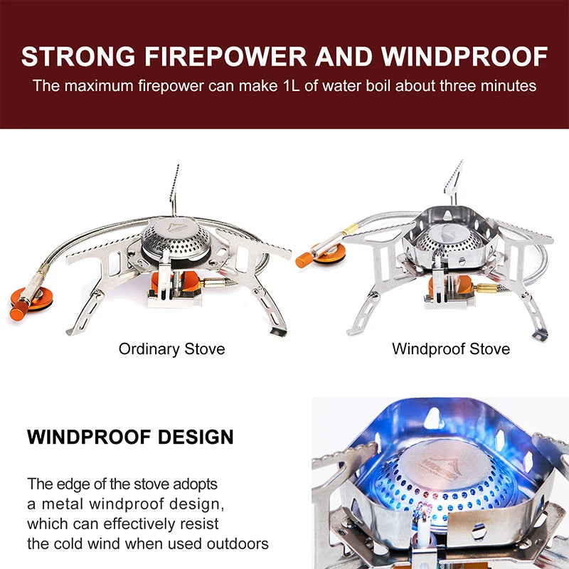 Camping Wind Proof Gas Burner - Elfinna