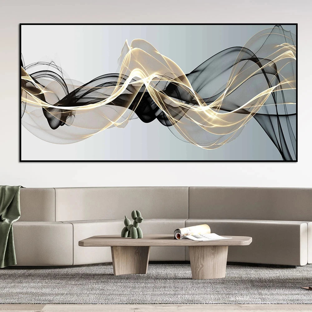 Disney Modern Abstract Minimalist Line Painting - Elfinna