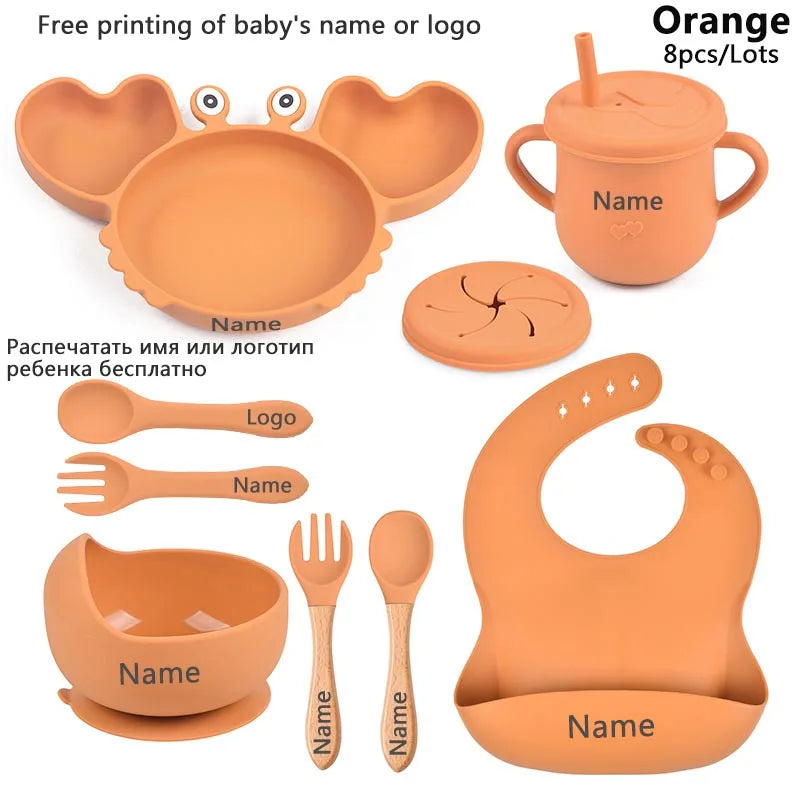 Baby Silicone Suction Tableware set - Elfinna
