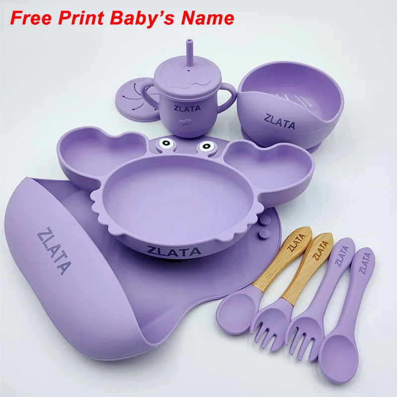 Baby Silicone Suction Tableware set - Elfinna