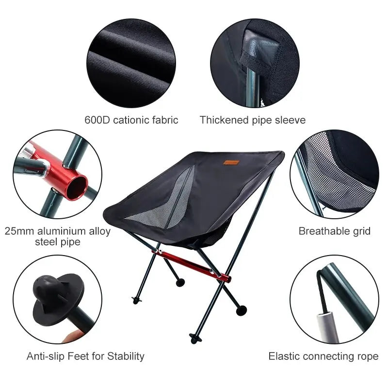 Tourist Camping Folding Chair - Elfinna