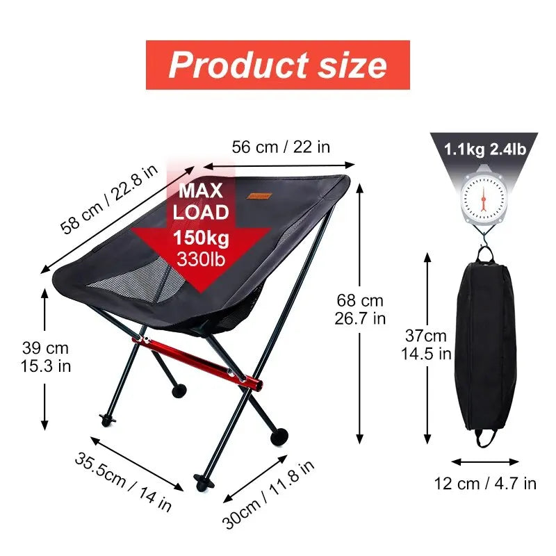 Tourist Camping Folding Chair - Elfinna
