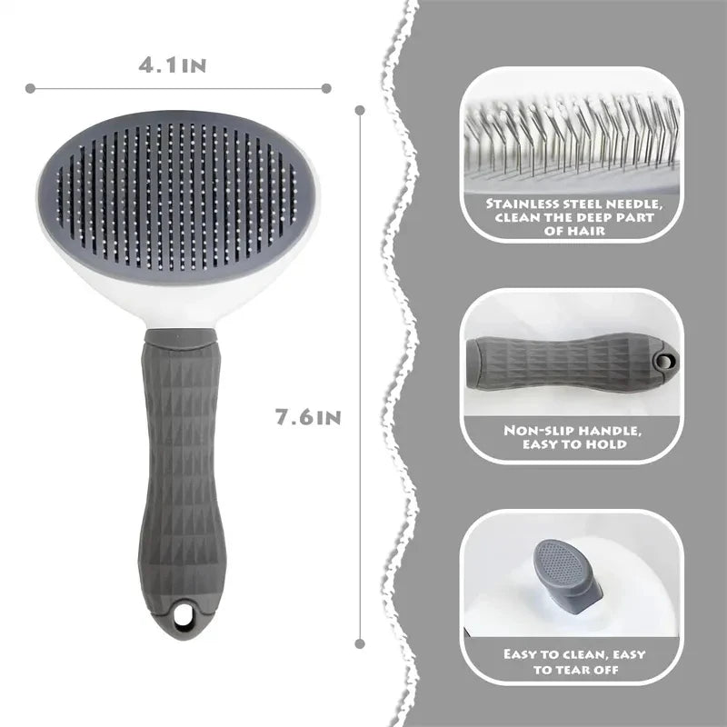 Self-cleaning Pet Hair Remove Comb - Elfinna