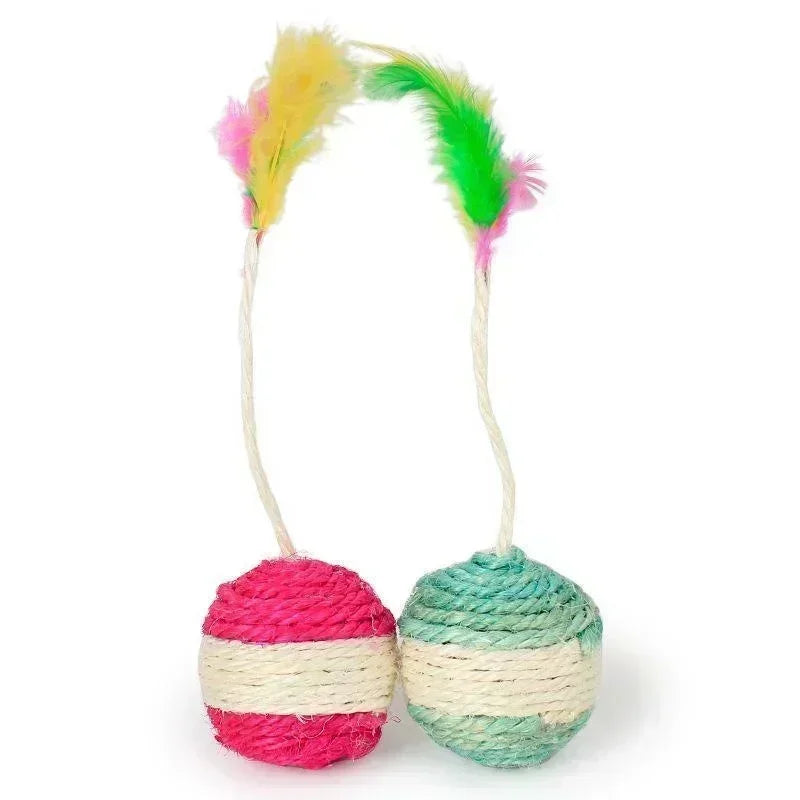 Cat Sisal Scratching Ball Toy - Elfinna