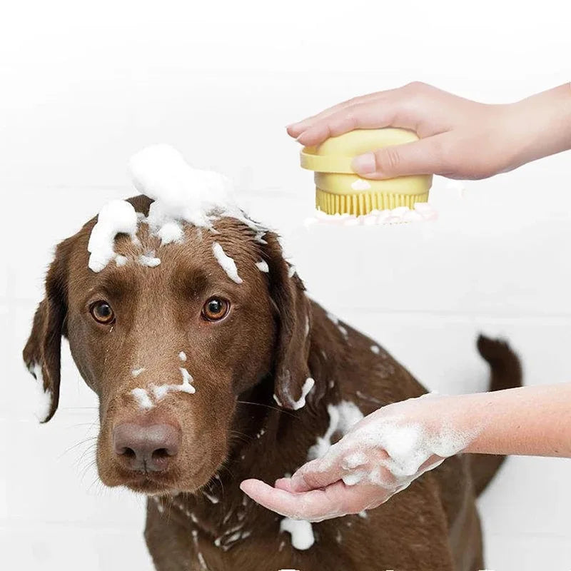 Dog Soft Silicone Bath Brush - Elfinna