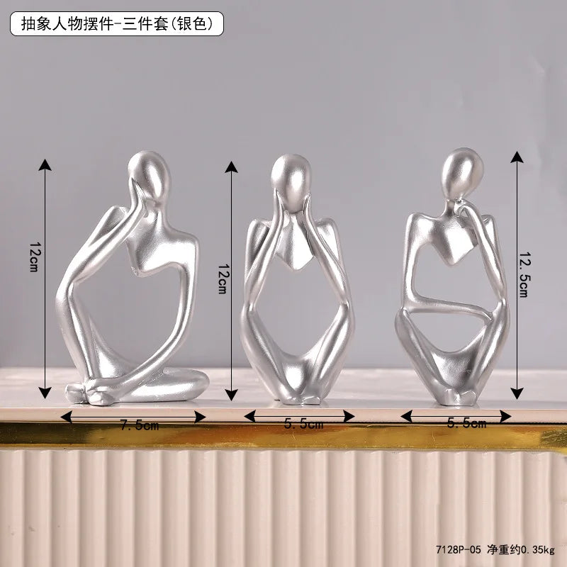 Mini thinking man simple ornament - Elfinna