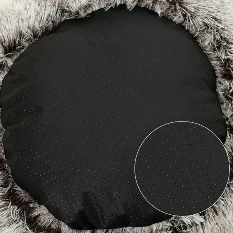 Winter Plush Pet Round Bed - Elfinna
