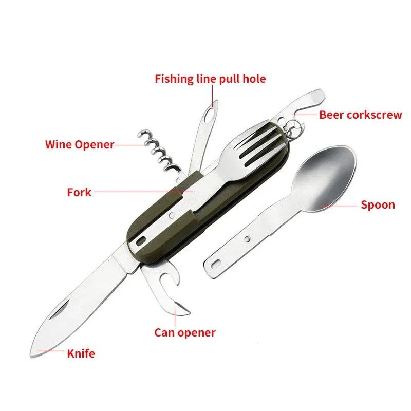 Stainless Steel Outdoor Tableware Set - Elfinna