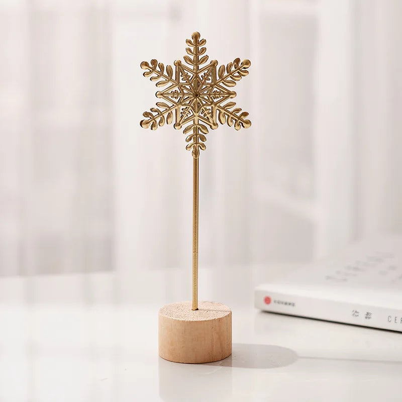 Golden Ginkgo Leaf Feather Figurines - Elfinna