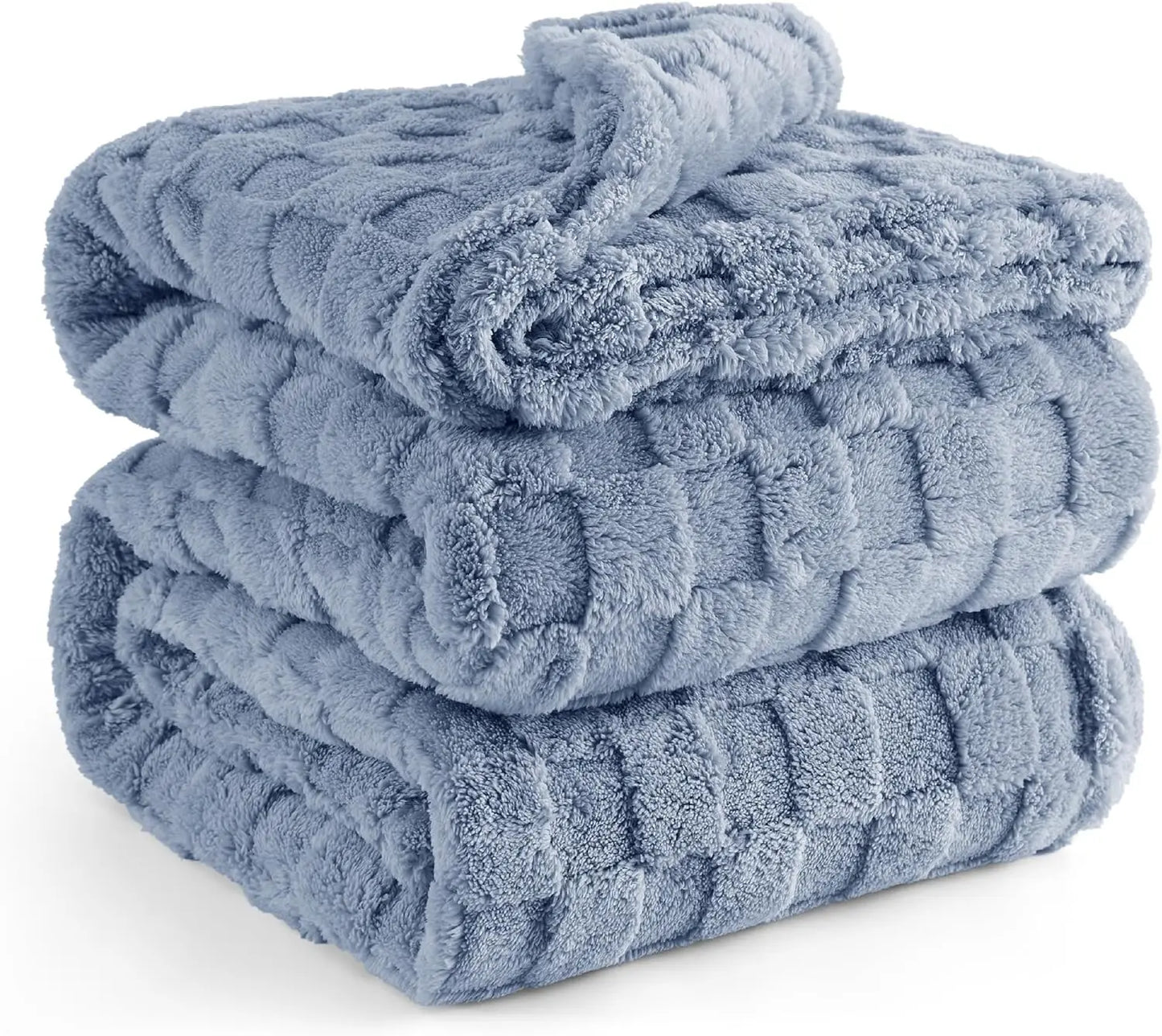 Ashley Blue Fleece Blanket - Elfinna
