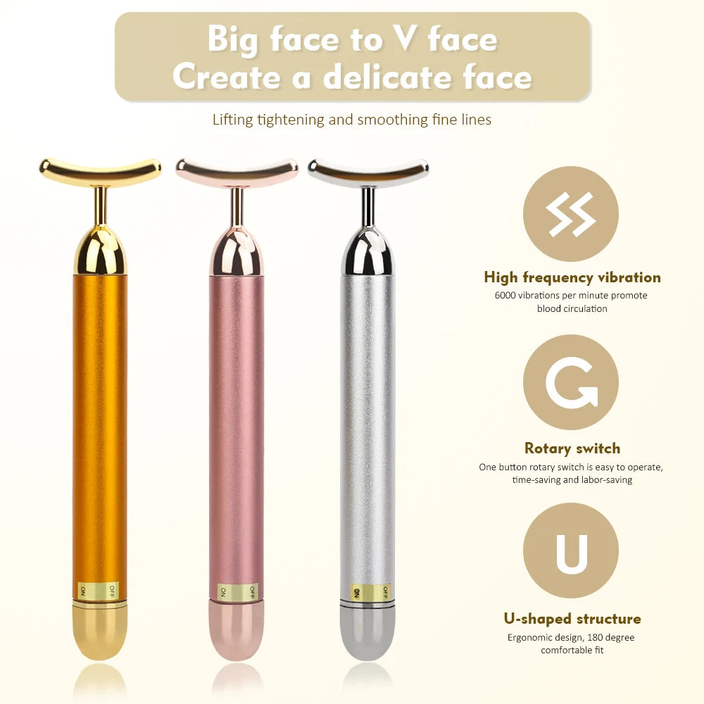 Waterproof 24K Gold U Massage Stick - Elfinna