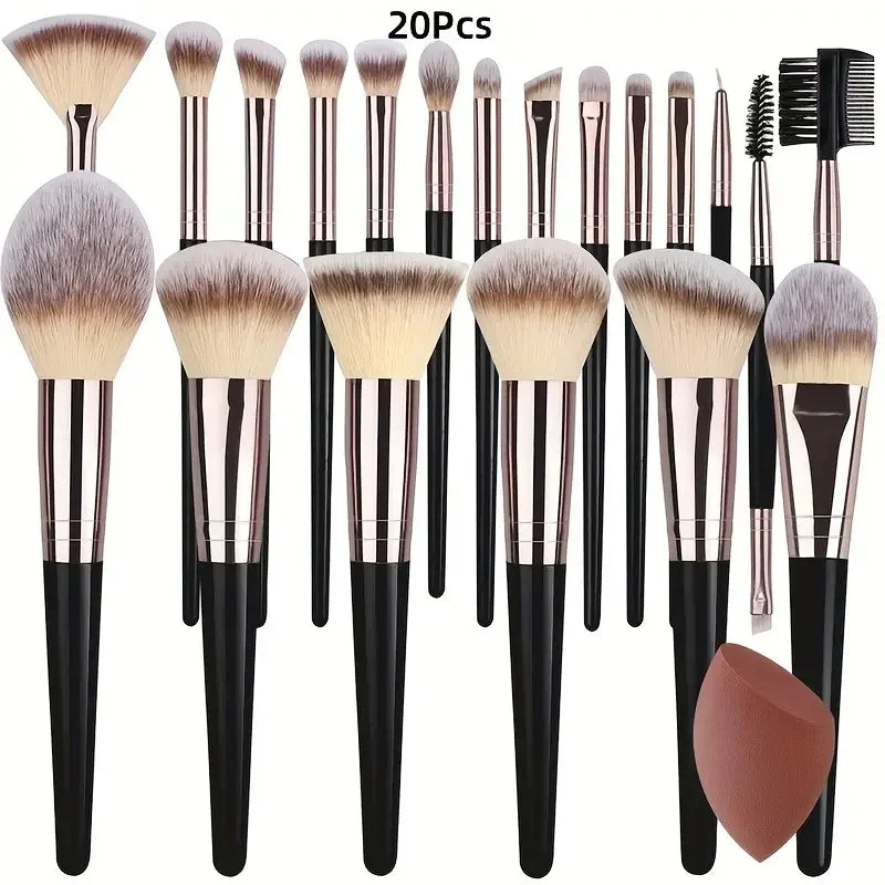 Soft 3-20PCS Makeup Brushes Set - Elfinna
