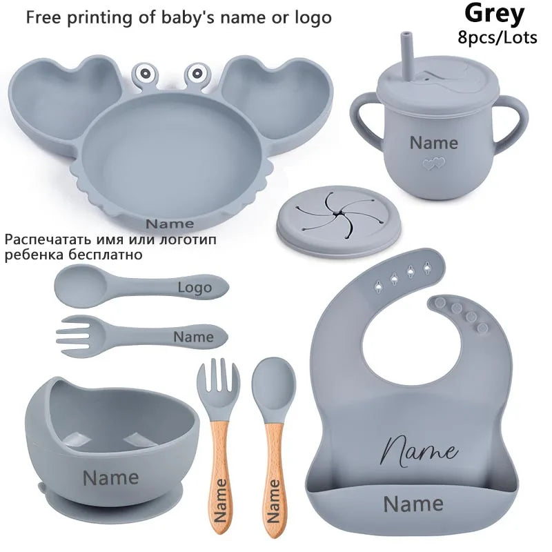 Baby Silicone Suction Tableware set - Elfinna