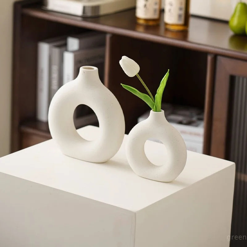 Imitation Ceramic Plastic Flower Pot - Elfinna