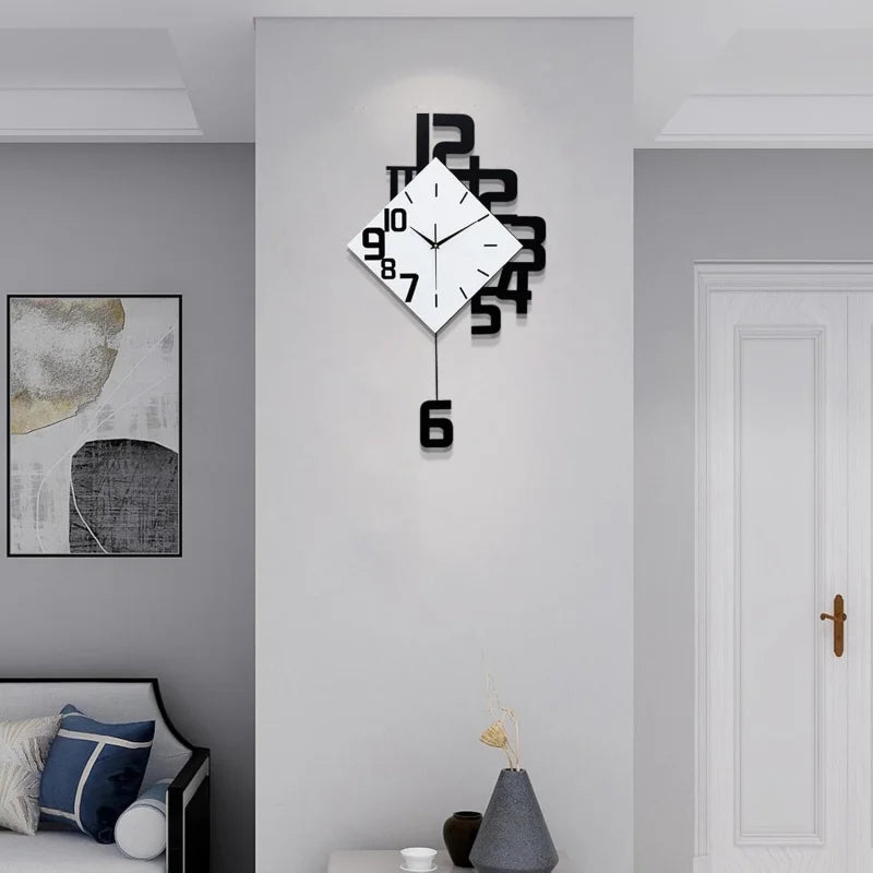 Silent Pendulum Large Wall Clocks - Elfinna