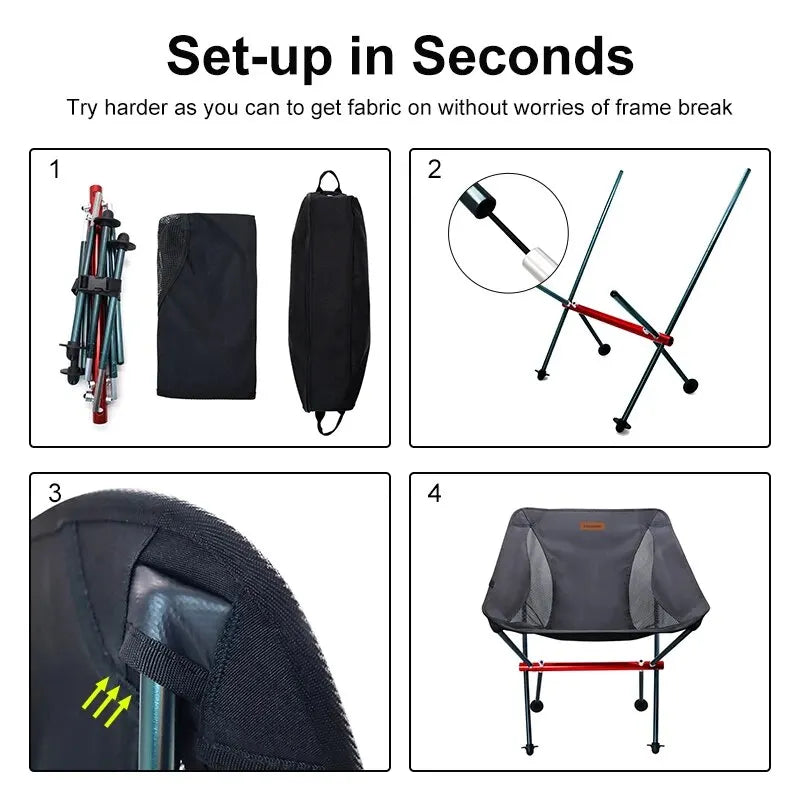 Tourist Camping Folding Chair - Elfinna