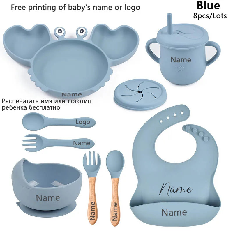 Baby Silicone Suction Tableware set - Elfinna