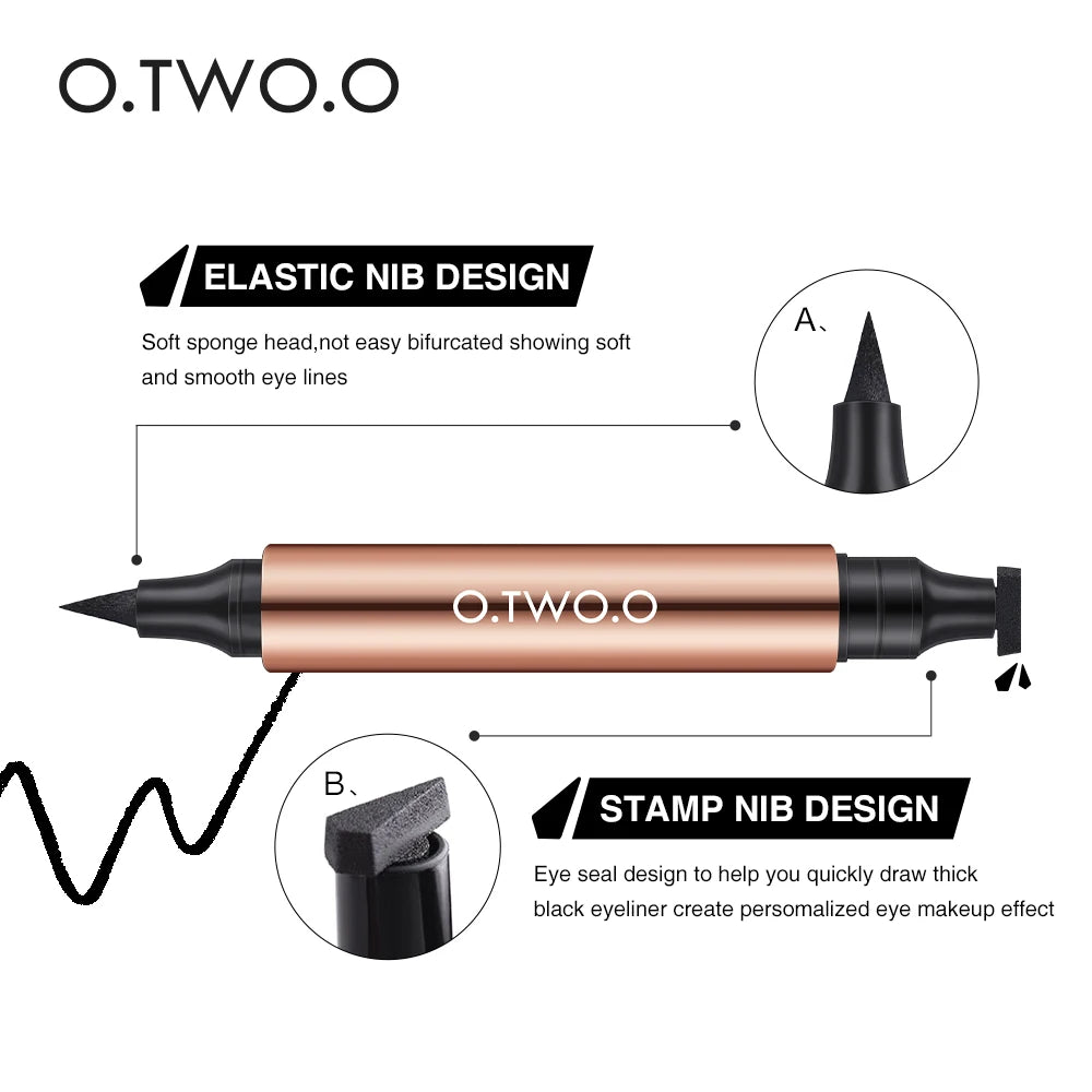 Waterproof Black Eyeliner Stamp Pen - Elfinna 