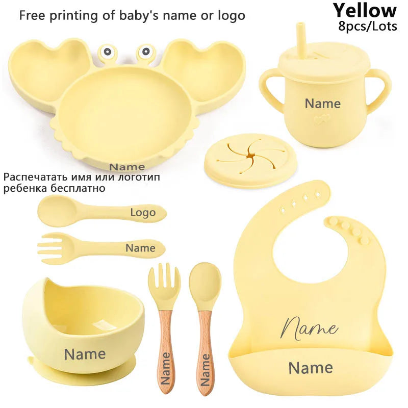 Baby Silicone Suction Tableware set