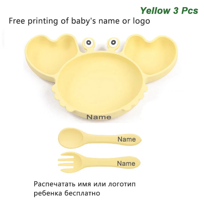 Baby Silicone Suction Tableware set