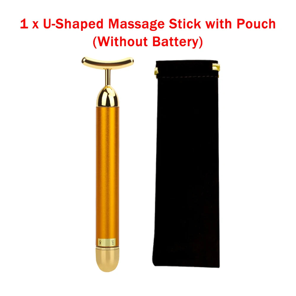 Waterproof 24K Gold U Massage Stick