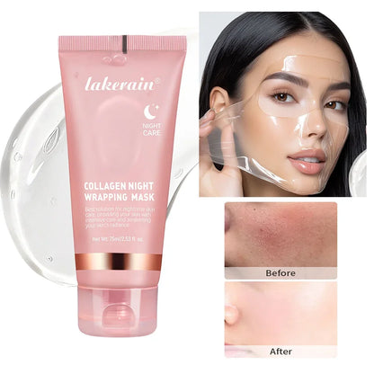 Collagen Peel Off Mask Deep Collagen Mask for Face Face and Care Masks Skin Korean Bio Pack Night Wrapping Woman Overnight Skin - Elfinna 