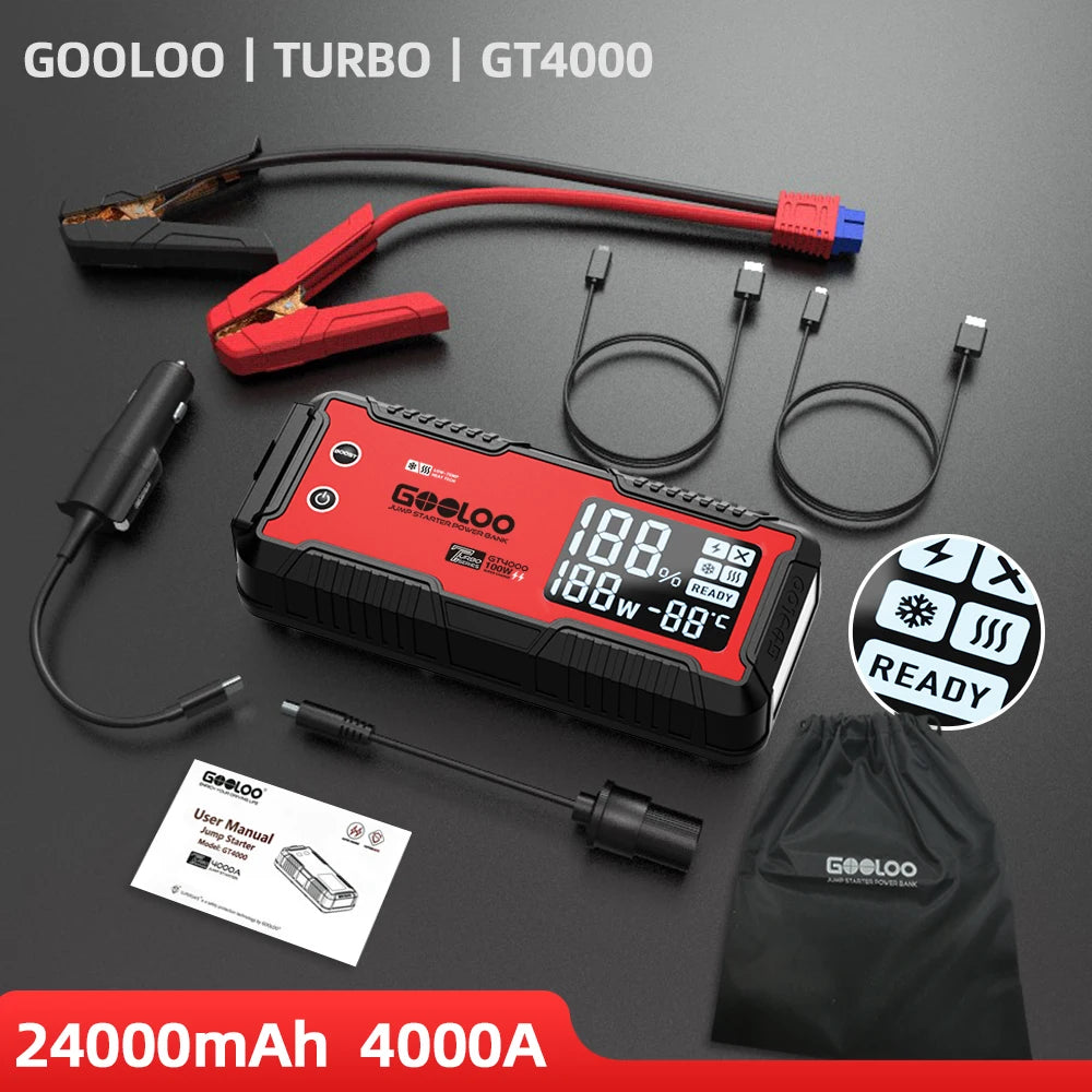 Portable 12V Car Jump Starter - Elfinna 