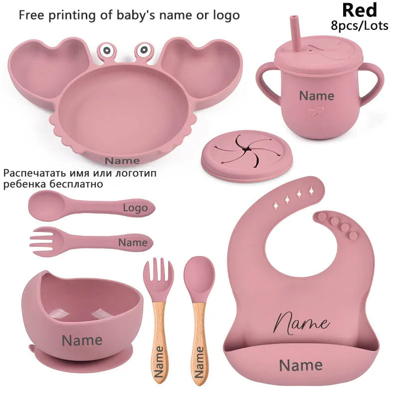 Baby Silicone Suction Tableware set