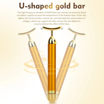 Waterproof 24K Gold U Massage Stick