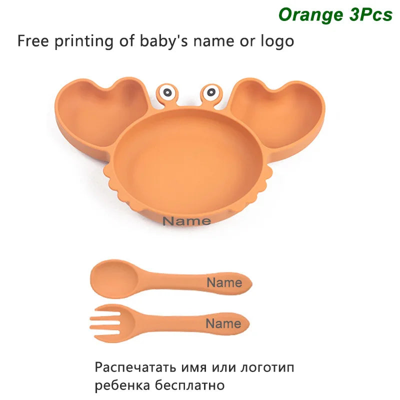 Baby Silicone Suction Tableware set