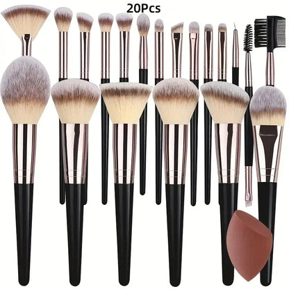 Soft 3-20PCS Makeup Brushes Set