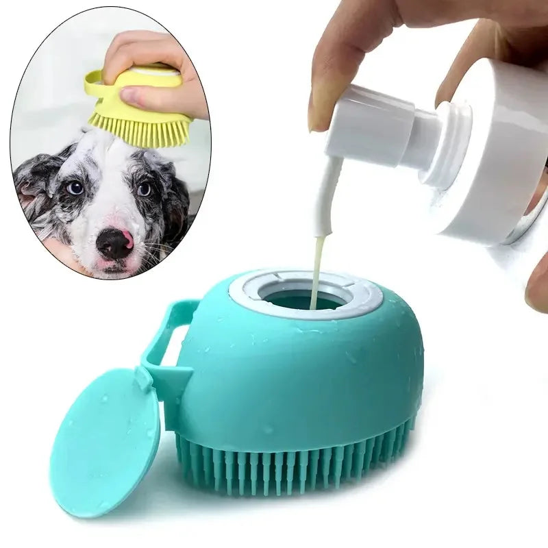 Dog Soft  Silicone Bath Brush