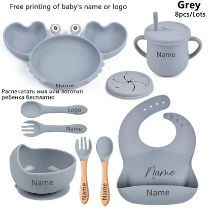 Baby Silicone Suction Tableware set