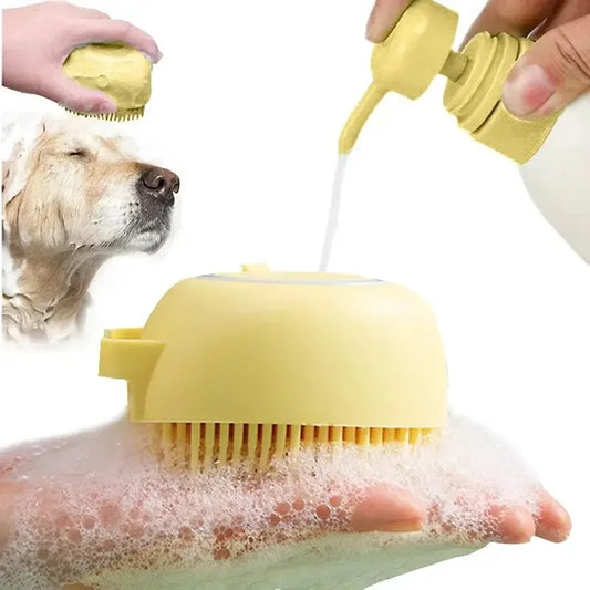 Dog Soft  Silicone Bath Brush