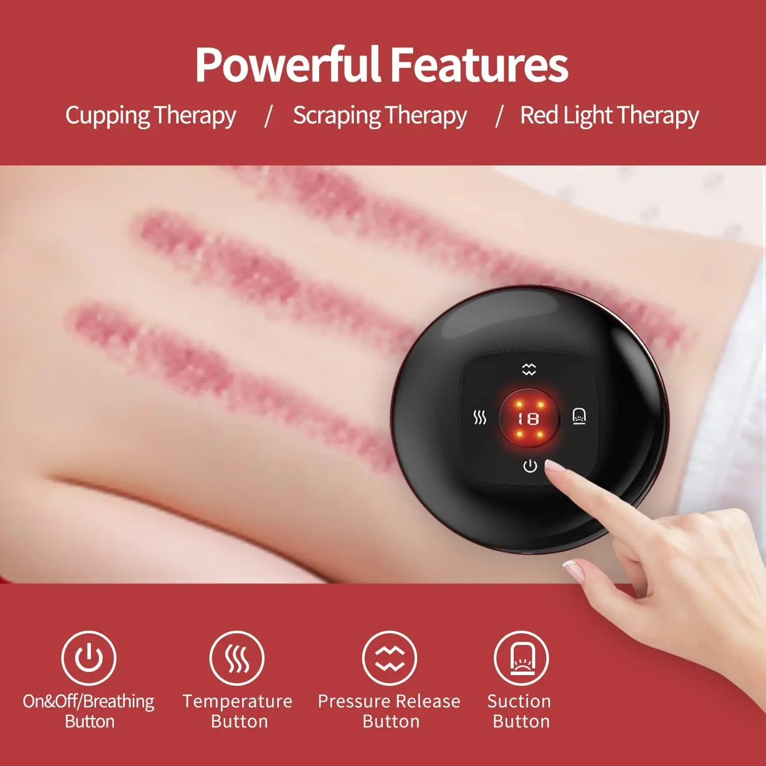 Intelligent Vacuum Cupping Massage Device - Elfinna 
