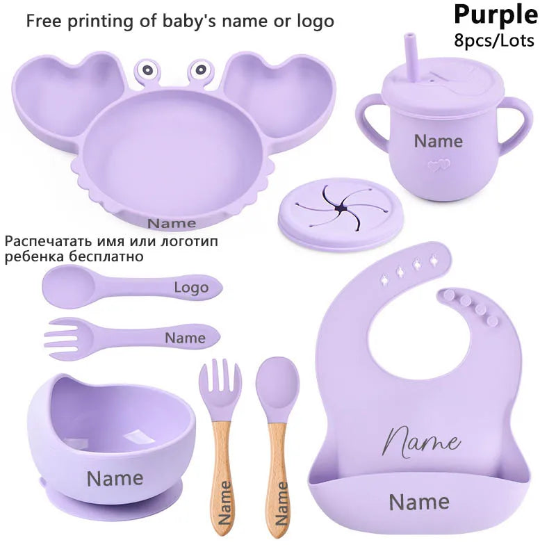 Baby Silicone Suction Tableware set