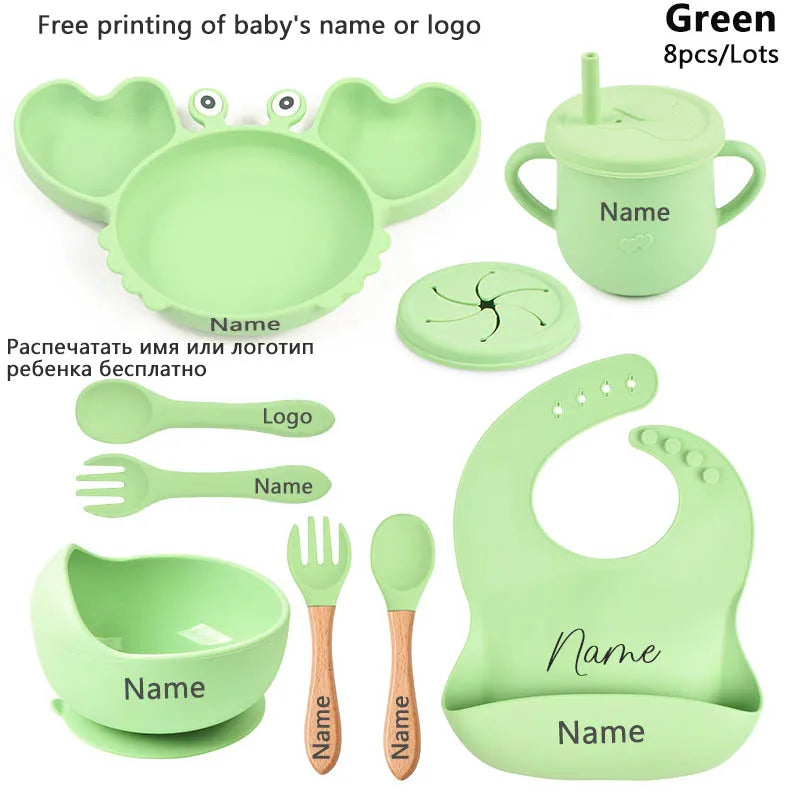 Baby Silicone Suction Tableware set