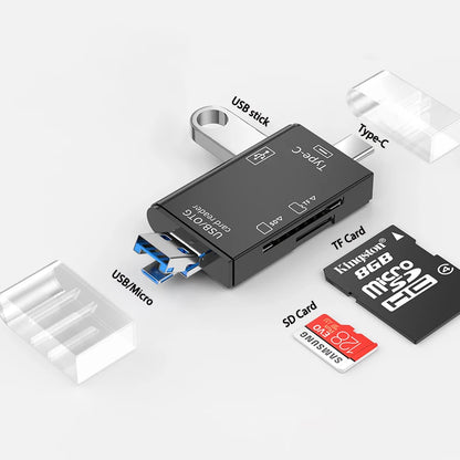USB3.0 Card 6 in 1 OTG  Reader - Elfinna 