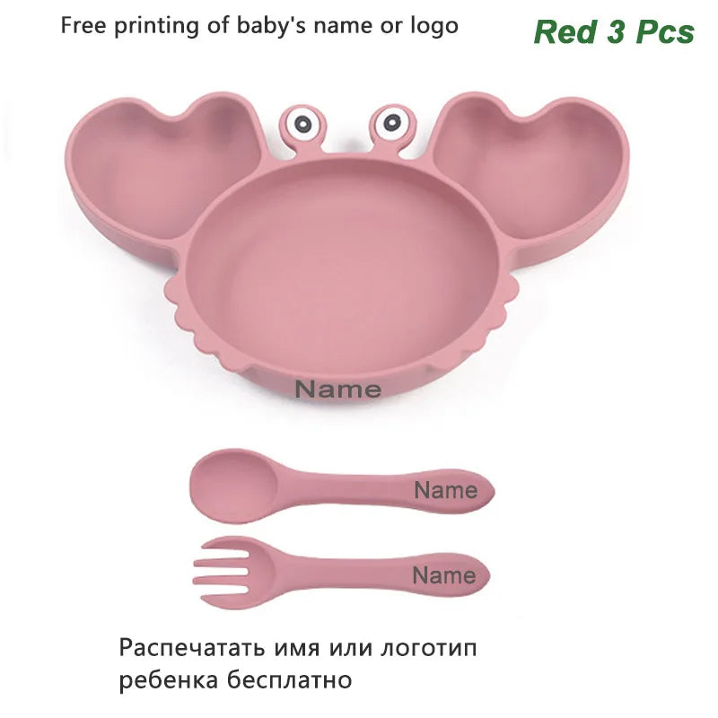 Baby Silicone Suction Tableware set