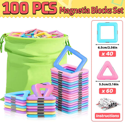 Magnetic Building Blocks Set - Elfinna 