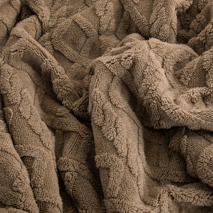 Warm Wool Sherpa Thick Blanket