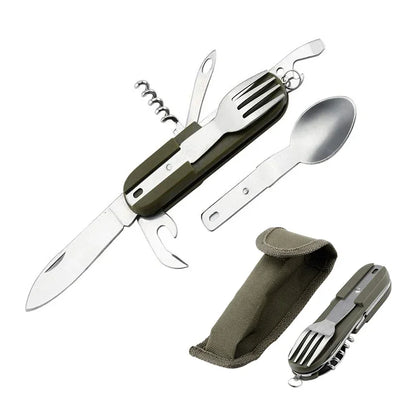 Stainless Steel Outdoor Tableware Set