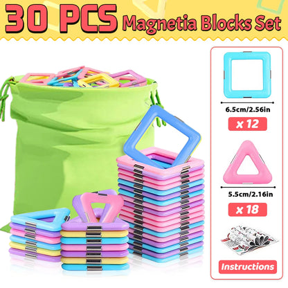 Magnetic Building Blocks Set - Elfinna 
