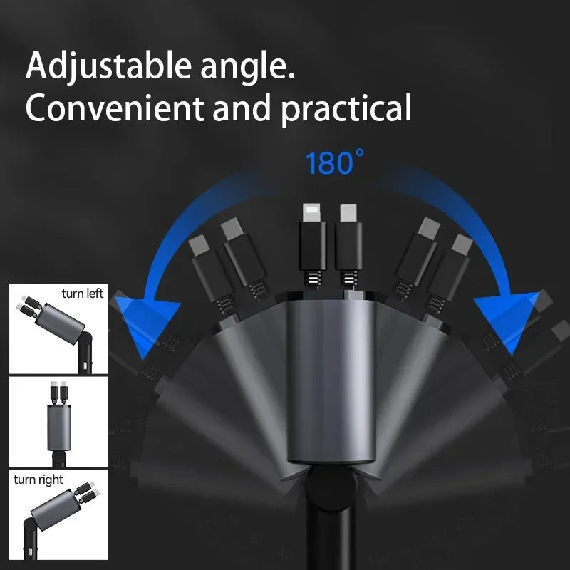 4in1 120 Watt Car Charger - Elfinna 