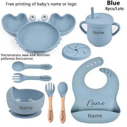 Baby Silicone Suction Tableware set