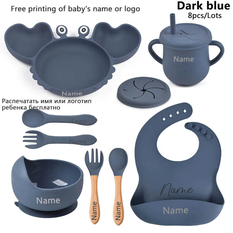 Baby Silicone Suction Tableware set