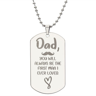 Dad, You Will Always Be First |  Engraved Keychain - Elfinna 