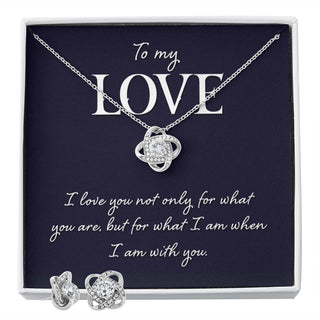 To My Love |  Love Knot Necklace - Elfinna 