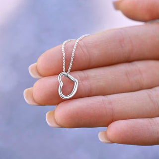 To My Fiancee | Delicate Heart Necklace - Elfinna 